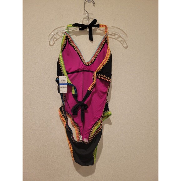 NWT Bar III Be-Weave It Cut Out Maillot One Piece Swimsuit Size XL (18-20) - Picture 4 of 11